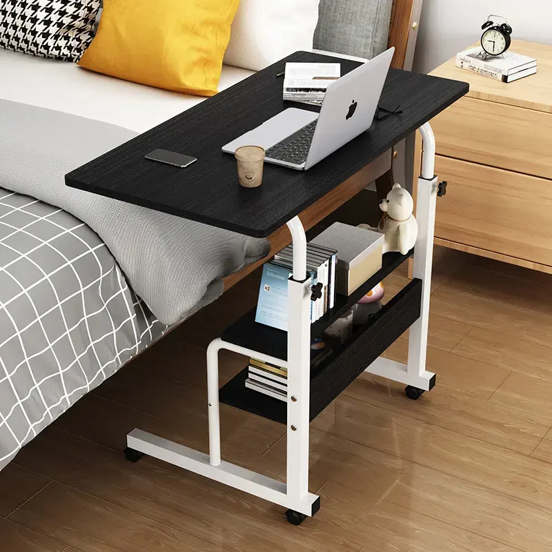 Adjustable Reading Table Double Layer with white stand
